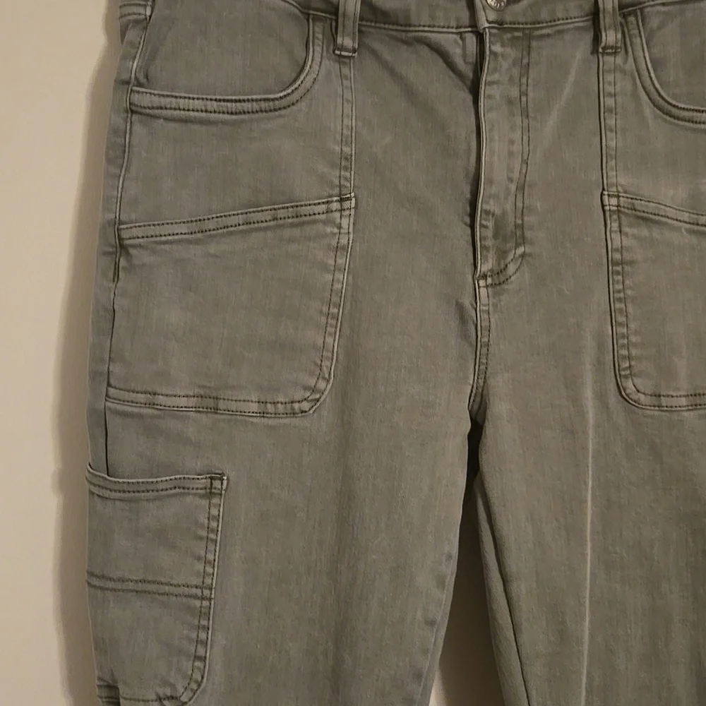 Oat Olive Green Cargo Jeans - Picture 5 of 5